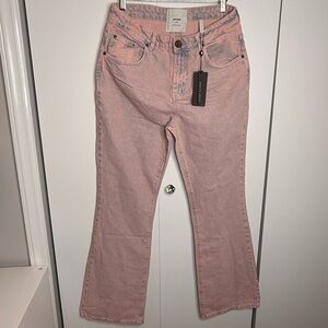One Teaspoon - Charlie Flares in Pink Haze Denim Jeans - US 4/6